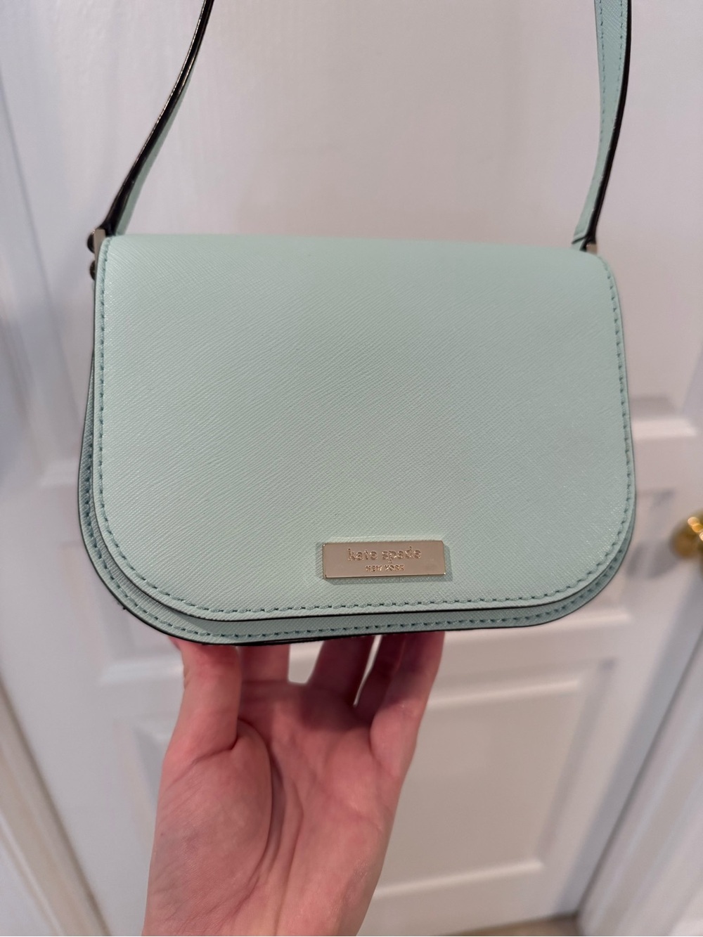 kate spade Mint Green Saffiano Crossbody Bag